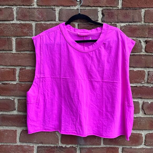 Free People Tops - Free People FP movement Inspire Tank top in pink large NWOT